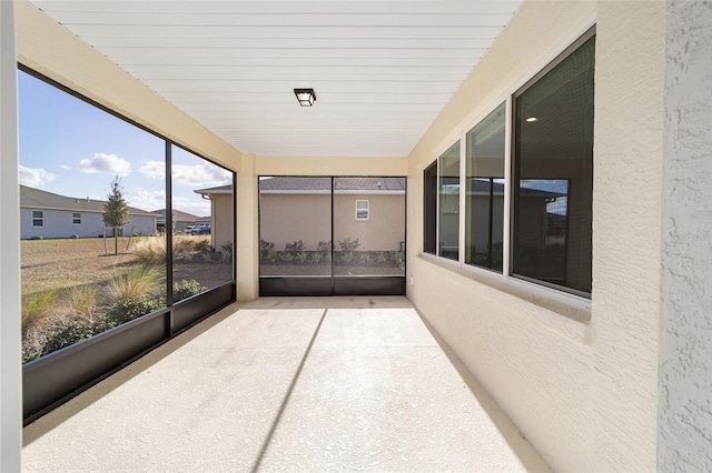 view of sunroom / solarium