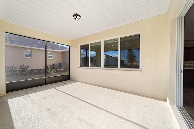 view of patio with central air condition unit