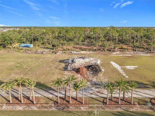 bird's eye view featuring a rural view