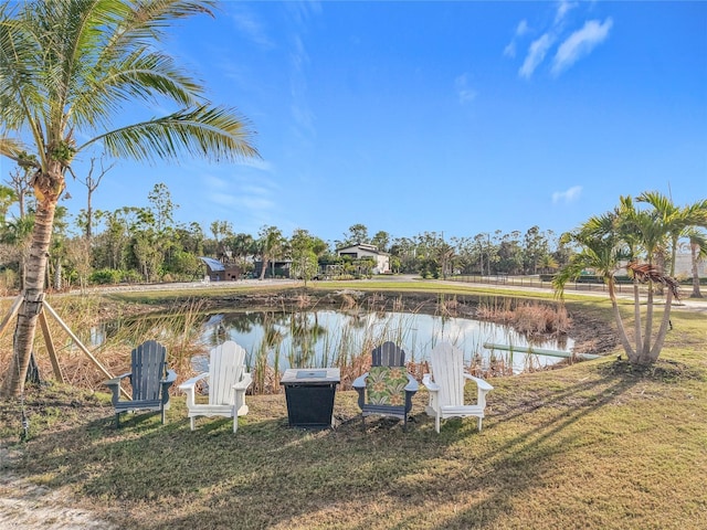 view of water feature