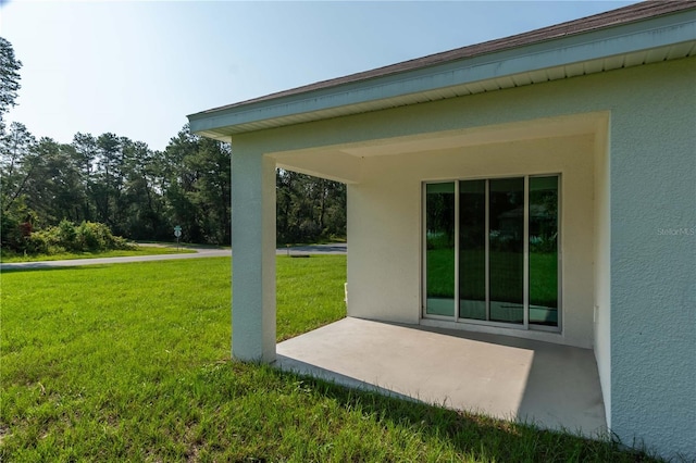 exterior space with a patio