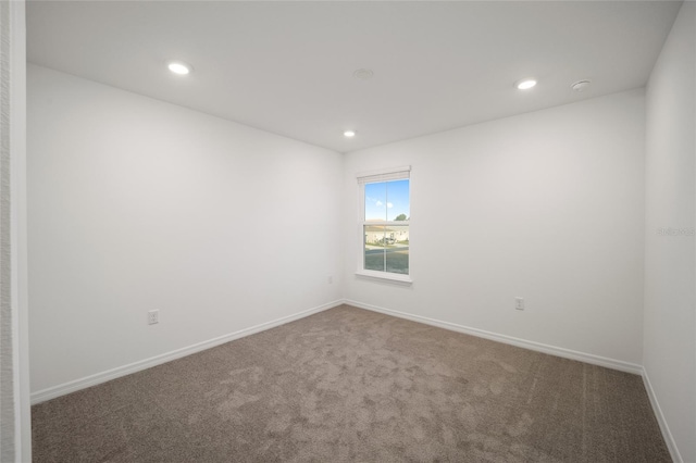 view of carpeted empty room