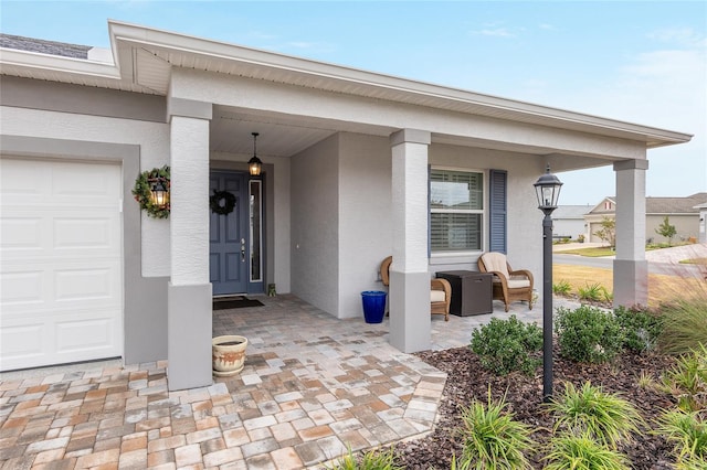 property entrance with a porch