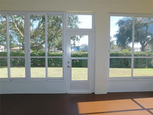 doorway featuring a healthy amount of sunlight