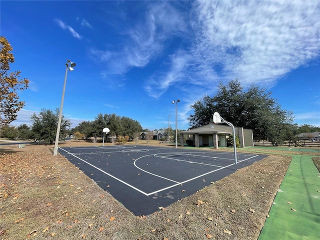 view of sport court