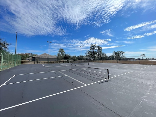 view of tennis court