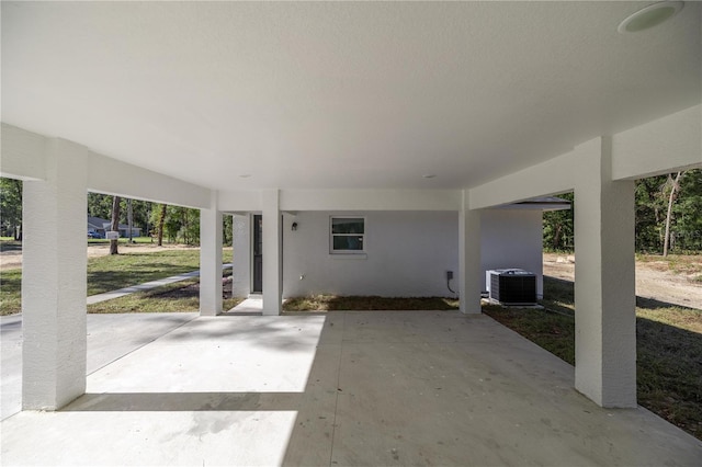 view of patio / terrace with central AC