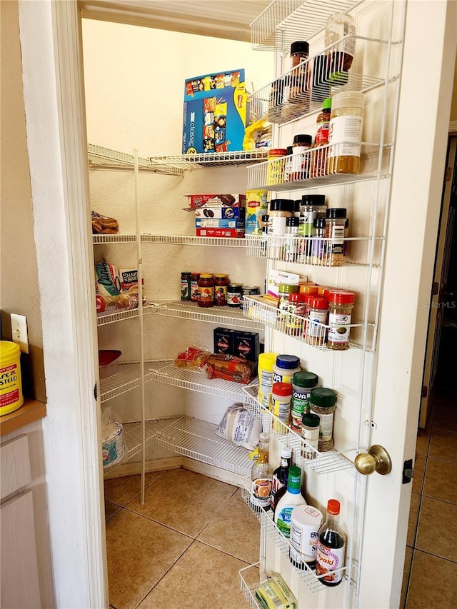 view of pantry