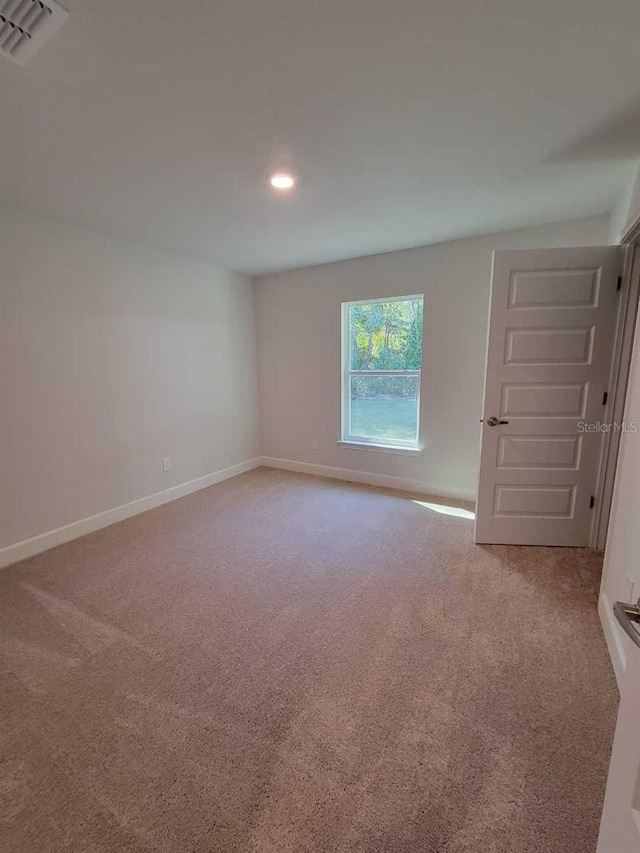 view of carpeted empty room