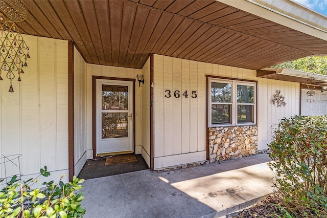 view of entrance to property