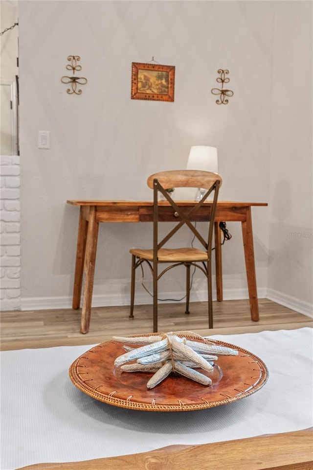 interior space featuring light hardwood / wood-style flooring