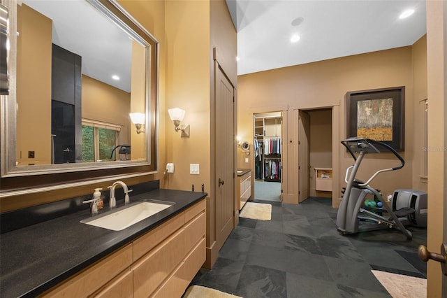 bathroom with vanity