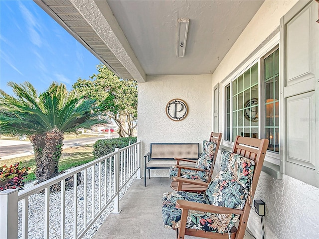 view of balcony