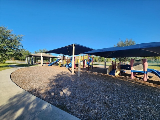 view of jungle gym