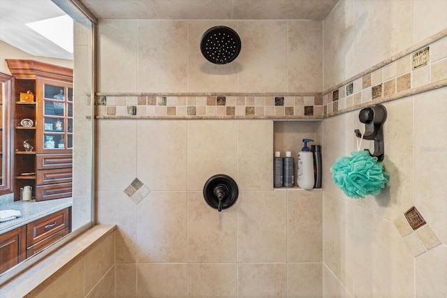 bathroom with walk in shower