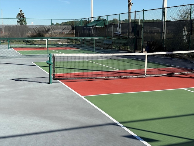 view of sport court featuring basketball court