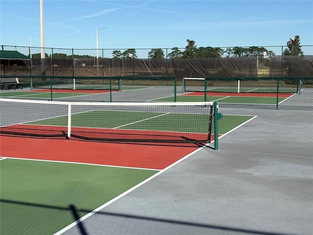 view of tennis court