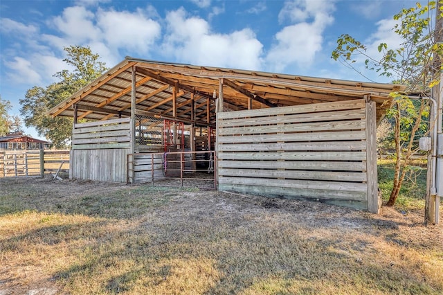 view of outdoor structure