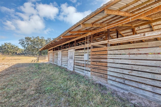 view of stable