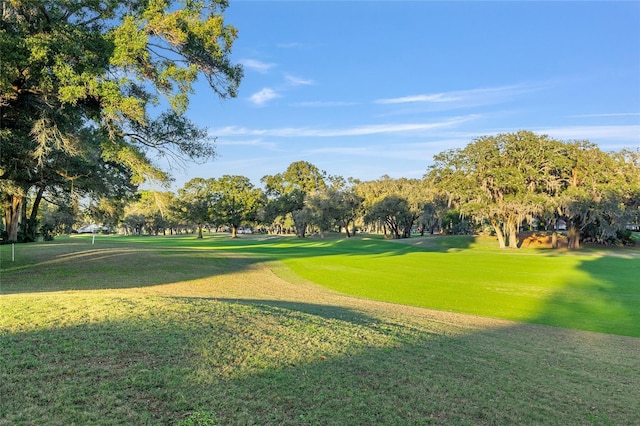 view of home's community featuring a lawn