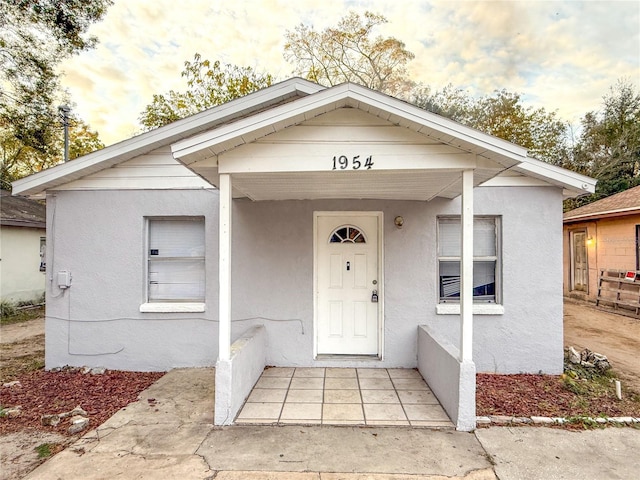 view of front of home