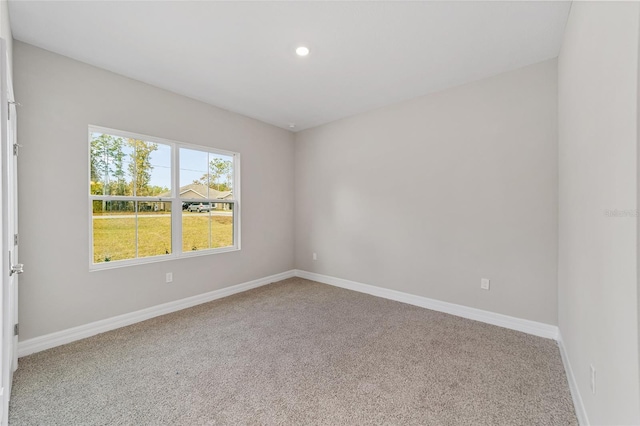 view of carpeted empty room