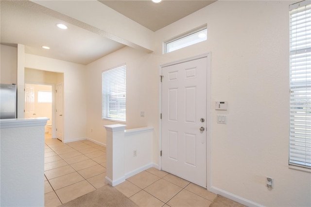 view of tiled entryway