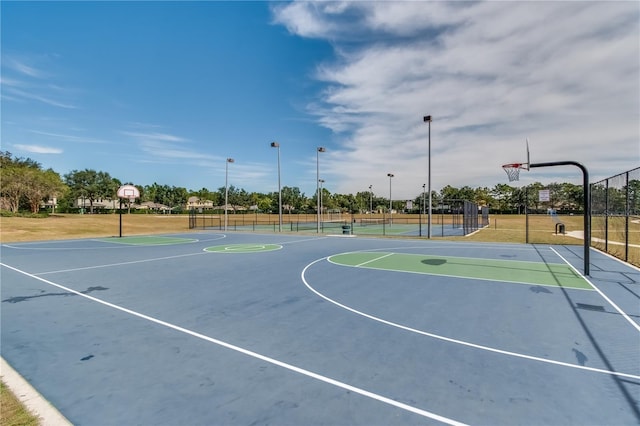 view of basketball court