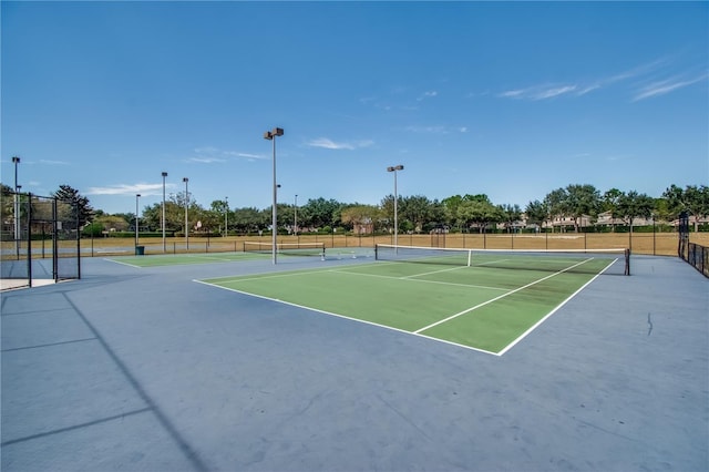 view of sport court