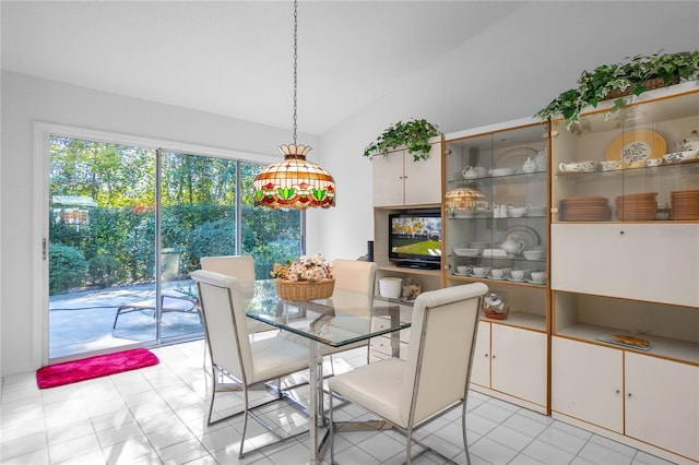 view of dining area