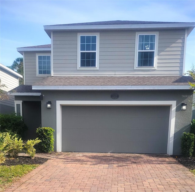 front facade featuring a garage