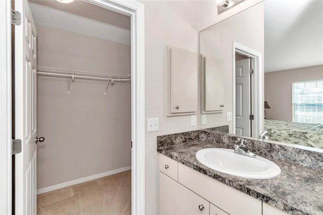 bathroom with vanity