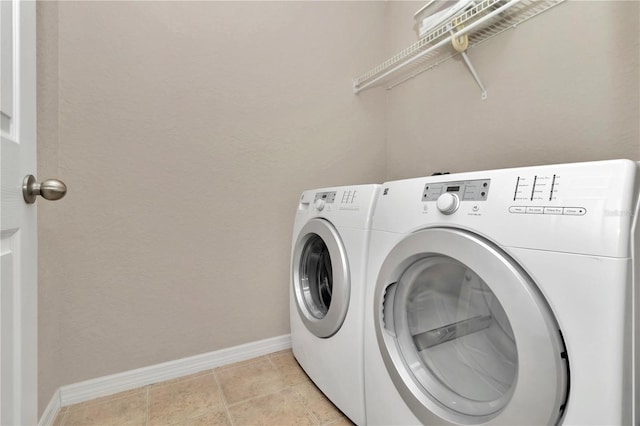 laundry area featuring washer and dryer