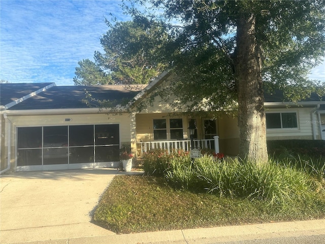 view of front of home with a porch