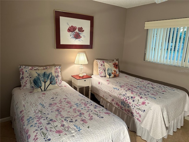 view of tiled bedroom