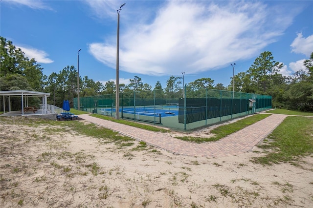 view of sport court