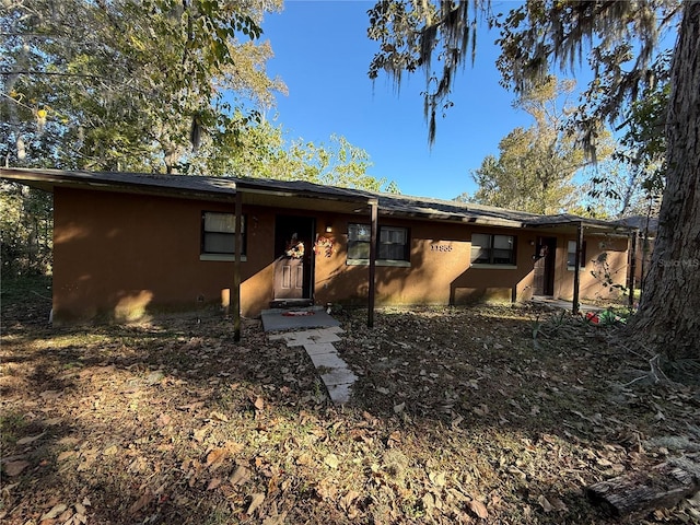 view of ranch-style home