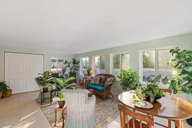 sunroom featuring plenty of natural light