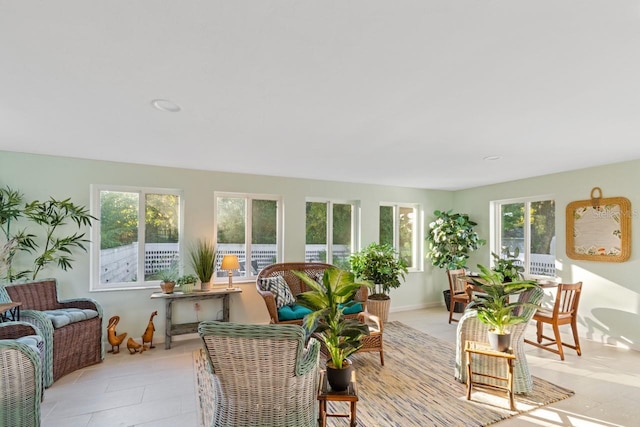 view of sunroom / solarium