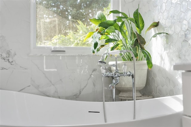 room details with a bathing tub