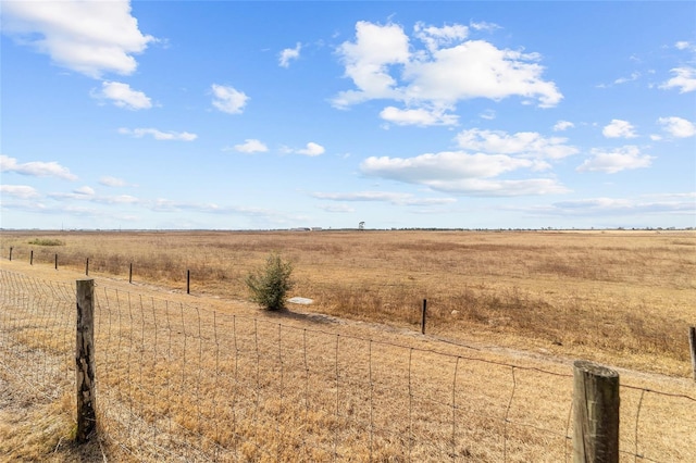 view of yard featuring a rural view