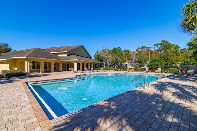 view of pool with a patio area