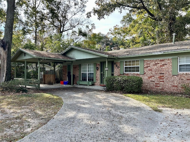 view of ranch-style home