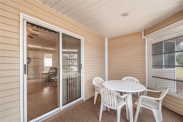 view of sunroom