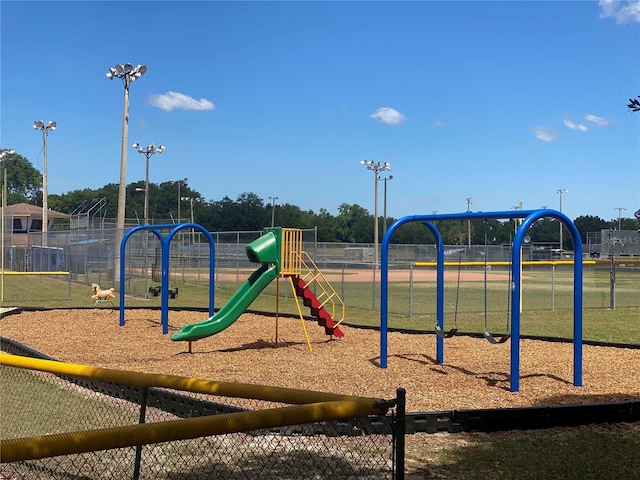 view of play area