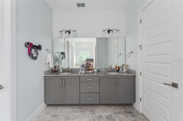 bathroom featuring vanity