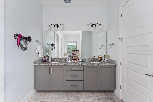 bathroom featuring vanity