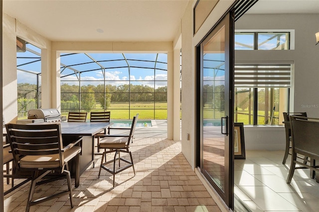 view of sunroom / solarium