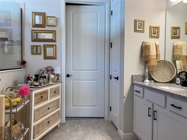 bathroom featuring vanity