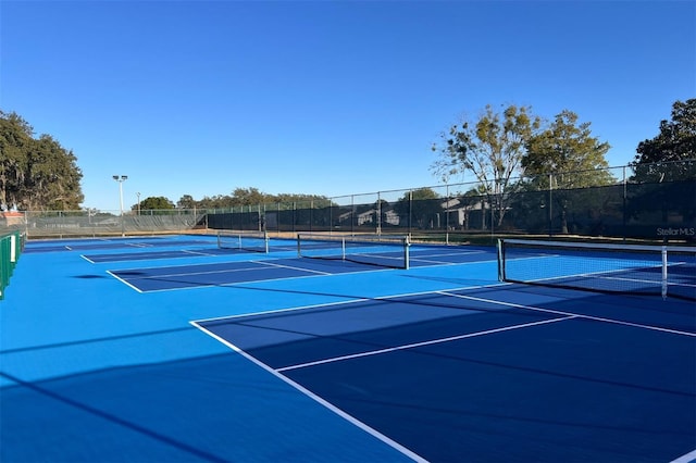 view of sport court